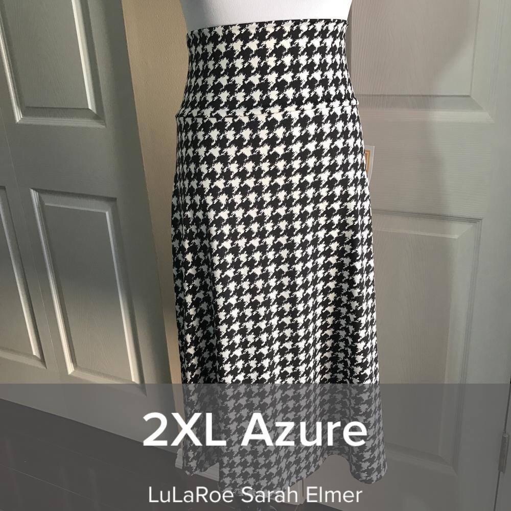 LuLaRoe Azure 2XL skirt NWT
